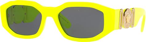 versace occhiali fluo|Versace VE 4361 532187 Yellow Fluo Plastic Square Sunglasses .